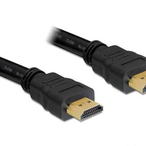 Delock HDMI kabel Wtyczka HDMI-A 10 m czarny 82709 konstrukcja okrągła, 4K UHD, styki pozłacane , konstrukcja skręcana K Delock HDMI kabel Wtyczka HDMI-A 10 m czarny 82709 konstrukcja okrągła, 4K UHD, styki pozłacane , konstrukcja skręcana K