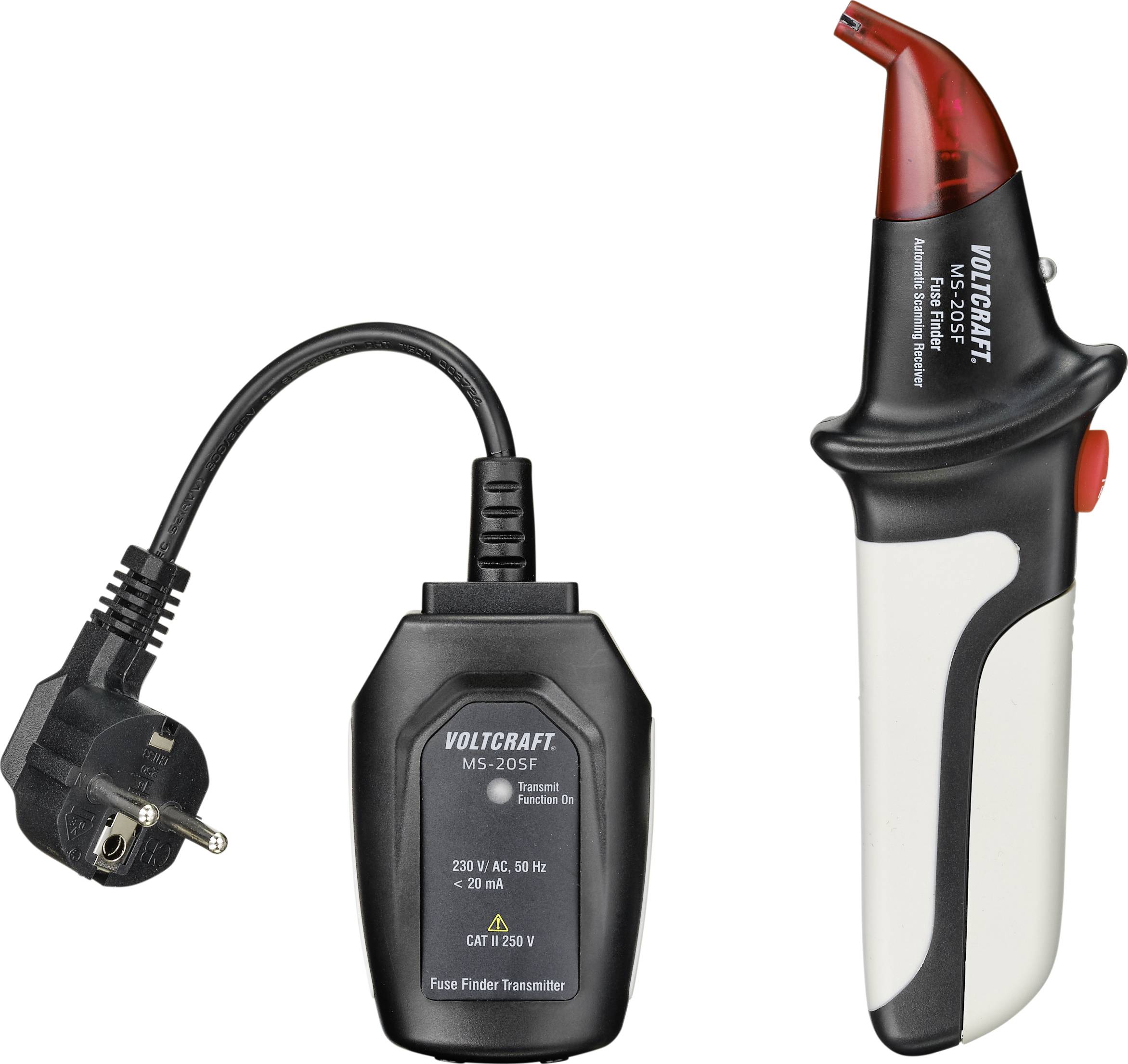 VOLTCRAFT MS-20SF Wyszukiwarka bezpieczników, wyszukiwarka obwodów z nadajnikiem i odbiornikiem - obrazek 1