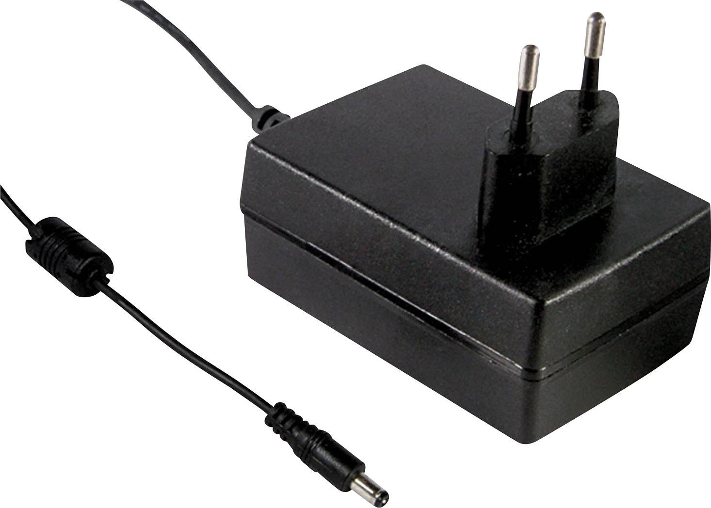 Zasilacz wtyczkowy, stałonapięciowy MEAN WELL GSM18E12-P1J 1.5 A 18 W - obrazek 1