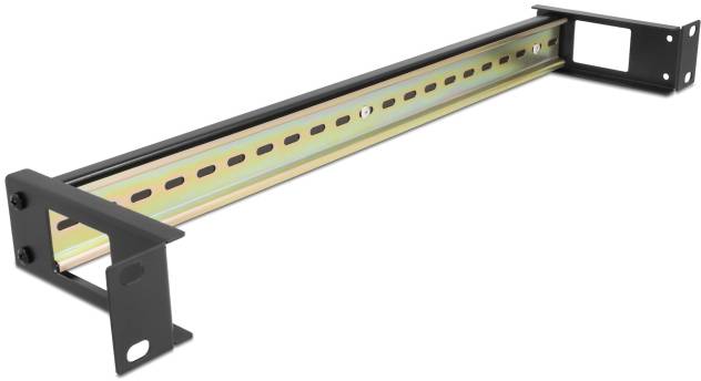 Delock 67031 19 cal System wtykowy szafy sieciowej 1 U czarny - obrazek 1
