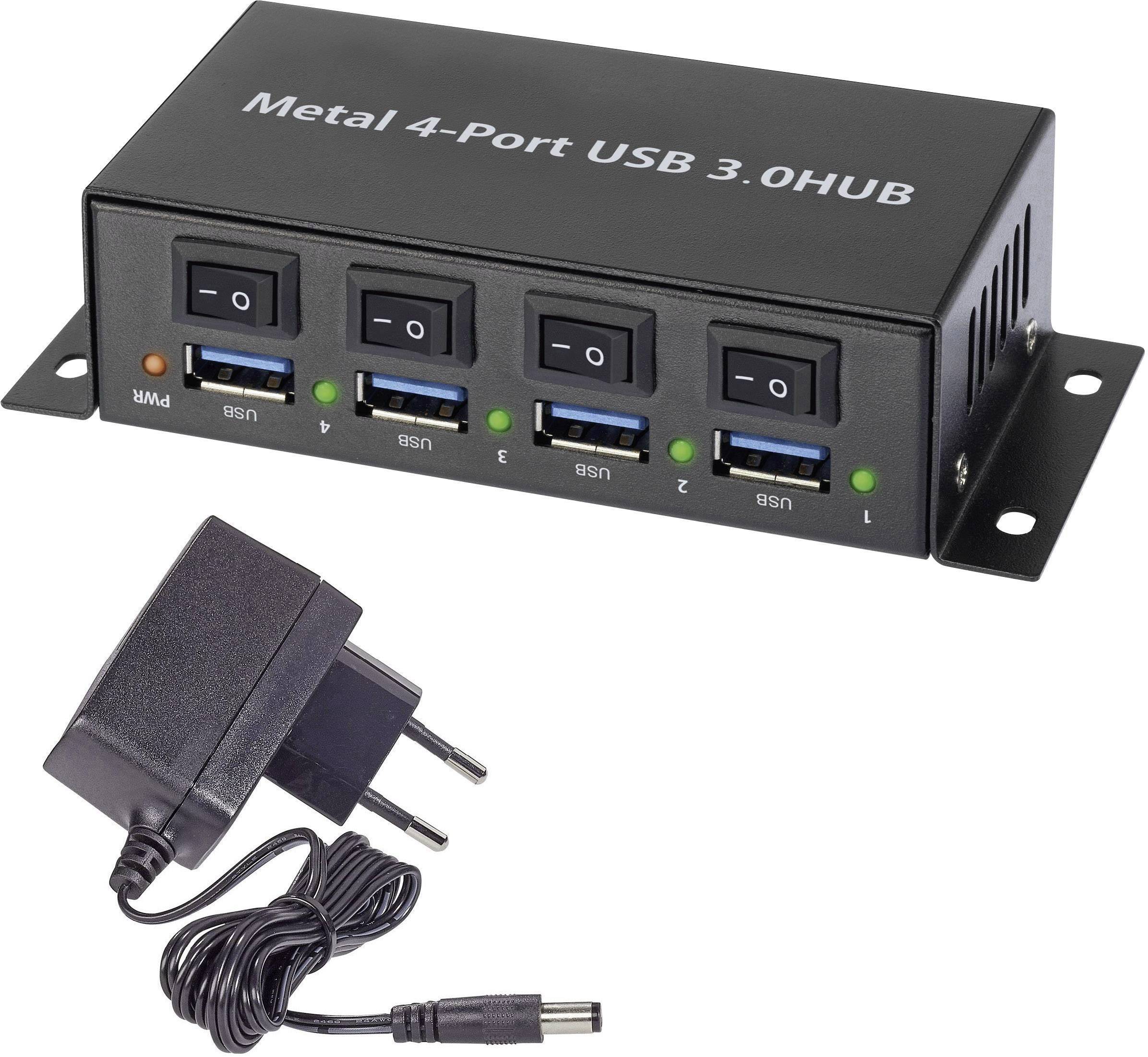 USB-Hub Renkforce RF-3955362, 4 porty - obrazek 1