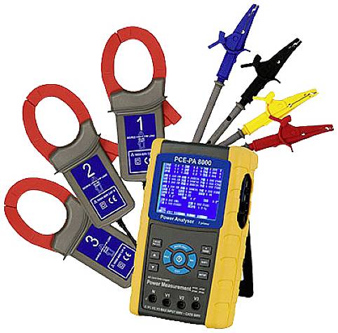 Analizator sieci PCE Instruments PCE-PA 8000 z funkcją rejestratora, zaw. cegi - obrazek 1