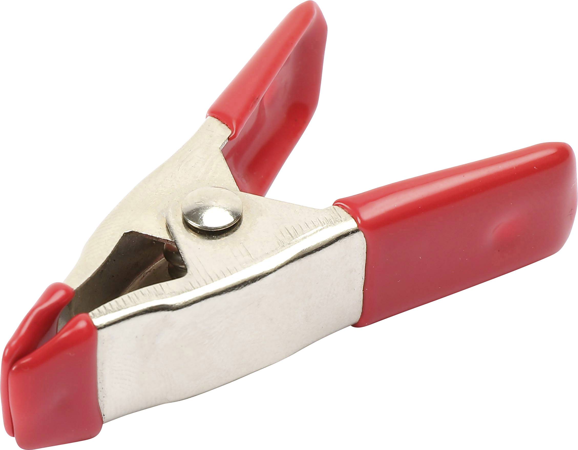 Zacisk sprężynowy metalowy, częściowo pokryty gumą, 50 mm TOOLCRAFT 1586228 Posuw:18 mm - obrazek 1
