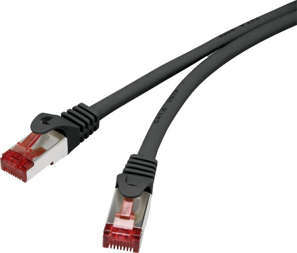kabel LAN Renkforce RF-4979744, 1 szt., RJ45, CAT 6, S/FTP, 5.00 m, czarny