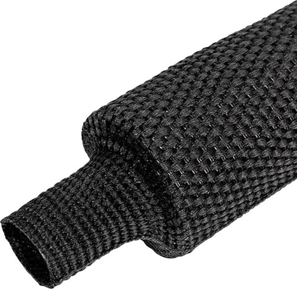 Quadrios 25CA540 Rurki termokurczliwe z tkaniny czarny 35 mm 17.5 mm Współczynnik skurczu:2:1 Produkty w metrach bieżący
