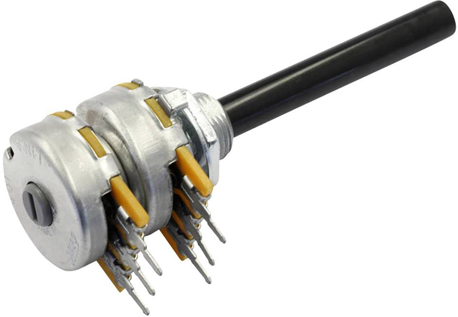OMEG PC2G20BU CEBS F1 L:50 A10K PC2G20BU CEBS F1 L:50 A10K Potencjometr obrotowy stereo 0.4 W 10 kΩ 1 szt. sztuka - obrazek 1