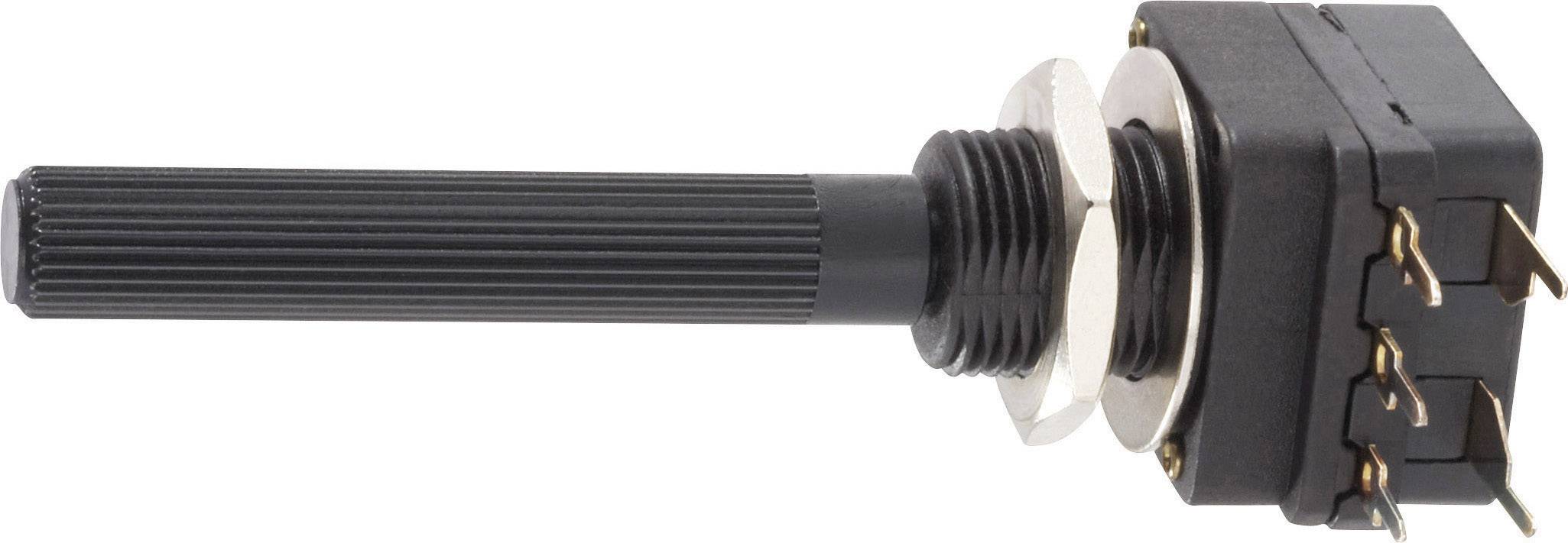 Potencjometr mono z wyłącznikiem Piher, O=6 mm, 100 kOhm, 0,1 W, 20 % - obrazek 1