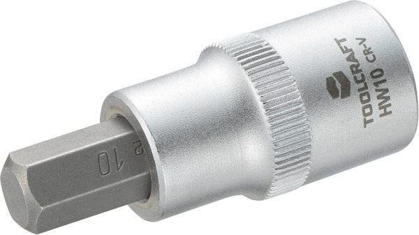 TOOLCRAFT 816159 wewnętrzny sześciokąt Nasadka trzpieniowa 10 mm 1/2″ (12.5 mm)