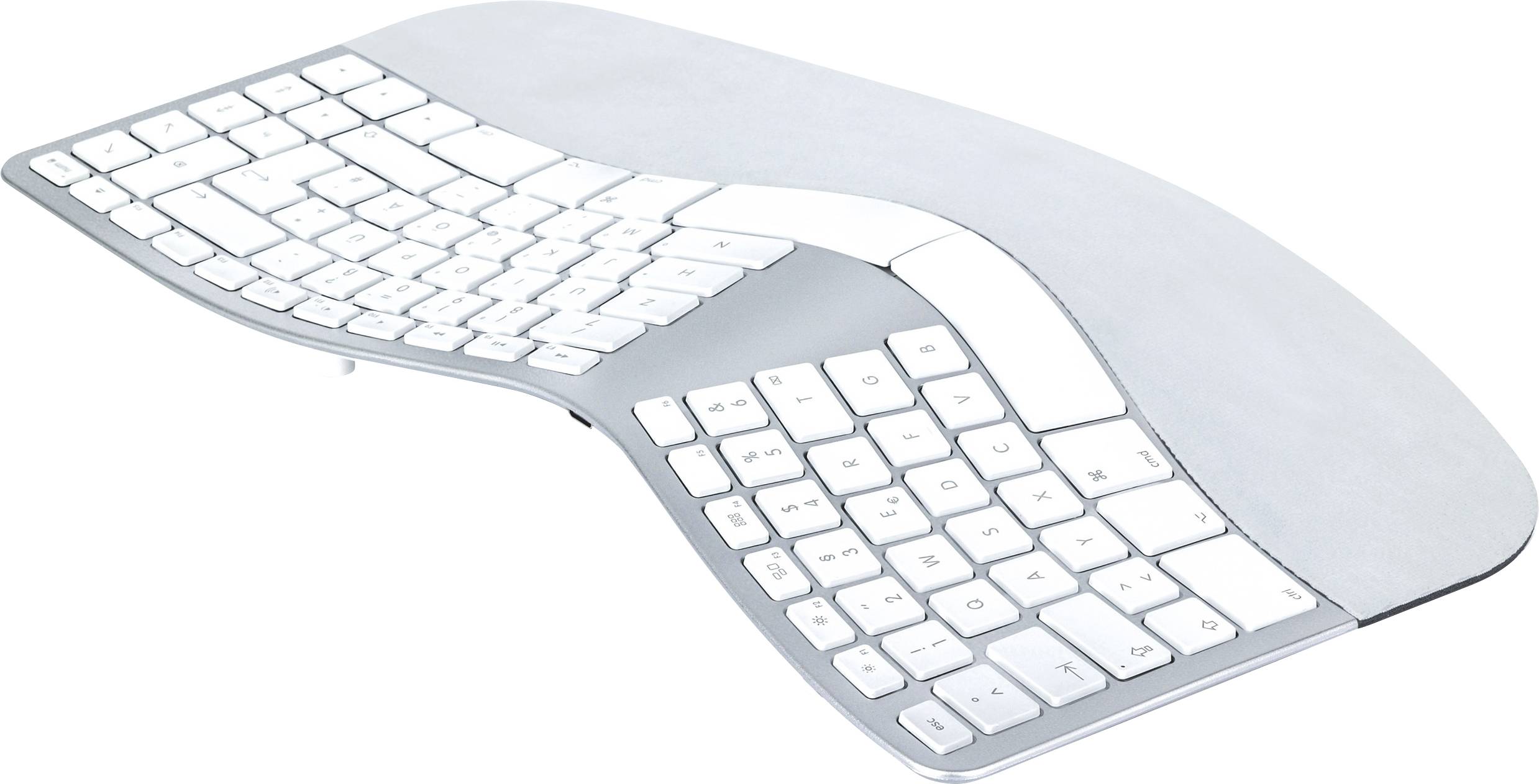 Klawiatura Matias FK413D-DE Sculpted Ergonomic Rechargeable Keyboard for Mac Niemiecka, QWERTZ, Macintosh - obrazek 1