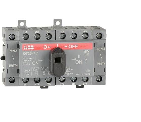 Przełącznik obciążenia czarny 4 styki ABB 1SCA104877R1001 - obrazek 1