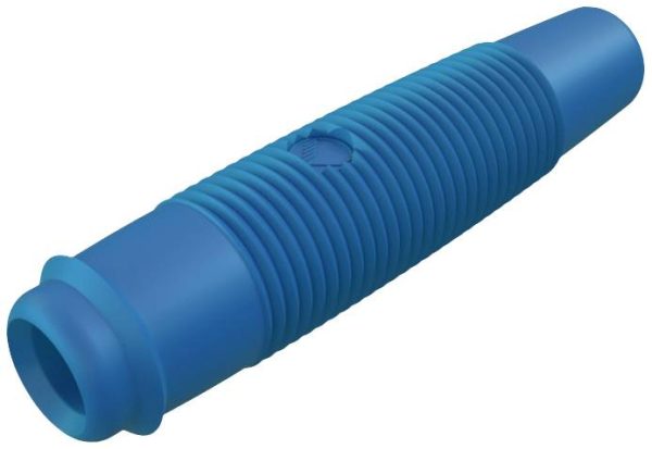 Gniazdo bananowe SKS Hirschmann KUN 30, 16 A, 60 V, niebieskie