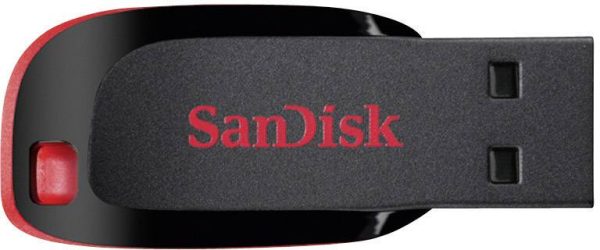 Pendrive USB 2.0 SanDisk Cruzer Blade, 16 GB, czarny, 9 MB/s / 3 MB/s