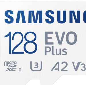Samsung EVO Plus microSD Produkt nowy 128 GB UHS-I, v30 Video Speed Class, A2 Application Performance Class zaw. kartę p Samsung EVO Plus microSD Produkt nowy 128 GB UHS-I, v30 Video Speed Class, A2 Application Performance Class zaw. kartę p