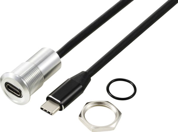 TRU COMPONENTS TC-13376324 Kabel połączeniowy USB-C, 100 cm, 1 szt.