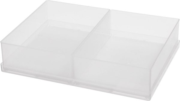 raaco Wkładka do pojemnika asortymentowego (D x S x W) 220 x 160 x 47 mm Ilość przegród: 2 Opis 1 szt.