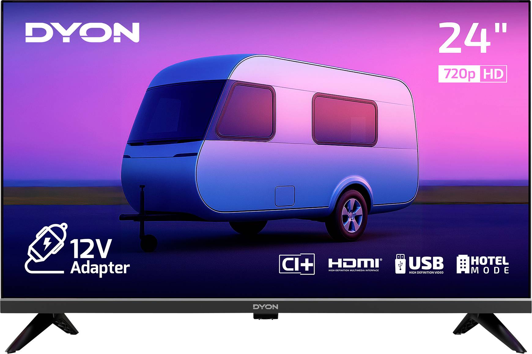 Telewizor LCD 24 cal Dyon, HD ready (1366 x 768 Pixel), 60 Hz - obrazek 1