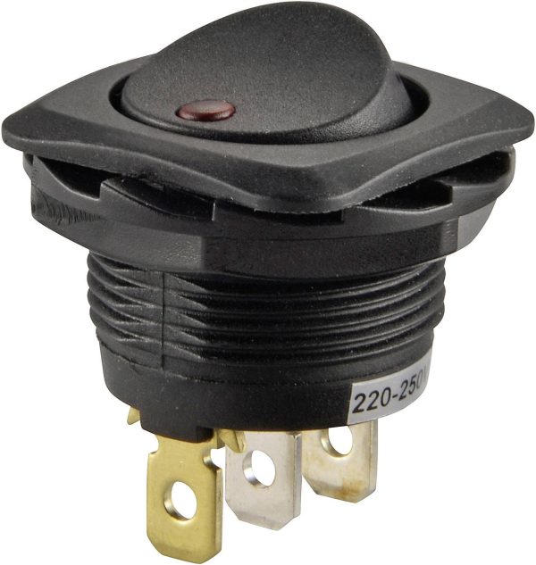 TRU COMPONENTS 1587557 Przełącznik kołyskowy TC-R13-135B2-02 250 V/AC 10 A 1 x wył/wł zatrzask 1 szt. sztuka