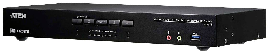 Przełącznik KVM, HDMI ATEN CS1844, 4096 x 2160 Pixel, Ilość przełączalnych PC: 2 - obrazek 1