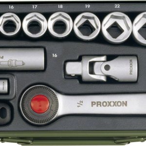 Klucze nasadowe z grzechotką Proxxon Industrial 23020, 1/4″ (6,3 mm), 1/2″ (12.5 mm), 27 szt. Klucze nasadowe z grzechotką Proxxon Industrial 23020, 1/4″ (6,3 mm), 1/2″ (12.5 mm), 27 szt.