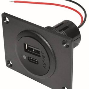 Zasilanie USB-C / podwójne gniazdo ProCar 67342501 12 lub 24 V/DC Zasilanie USB-C / podwójne gniazdo ProCar 67342501 12 lub 24 V/DC