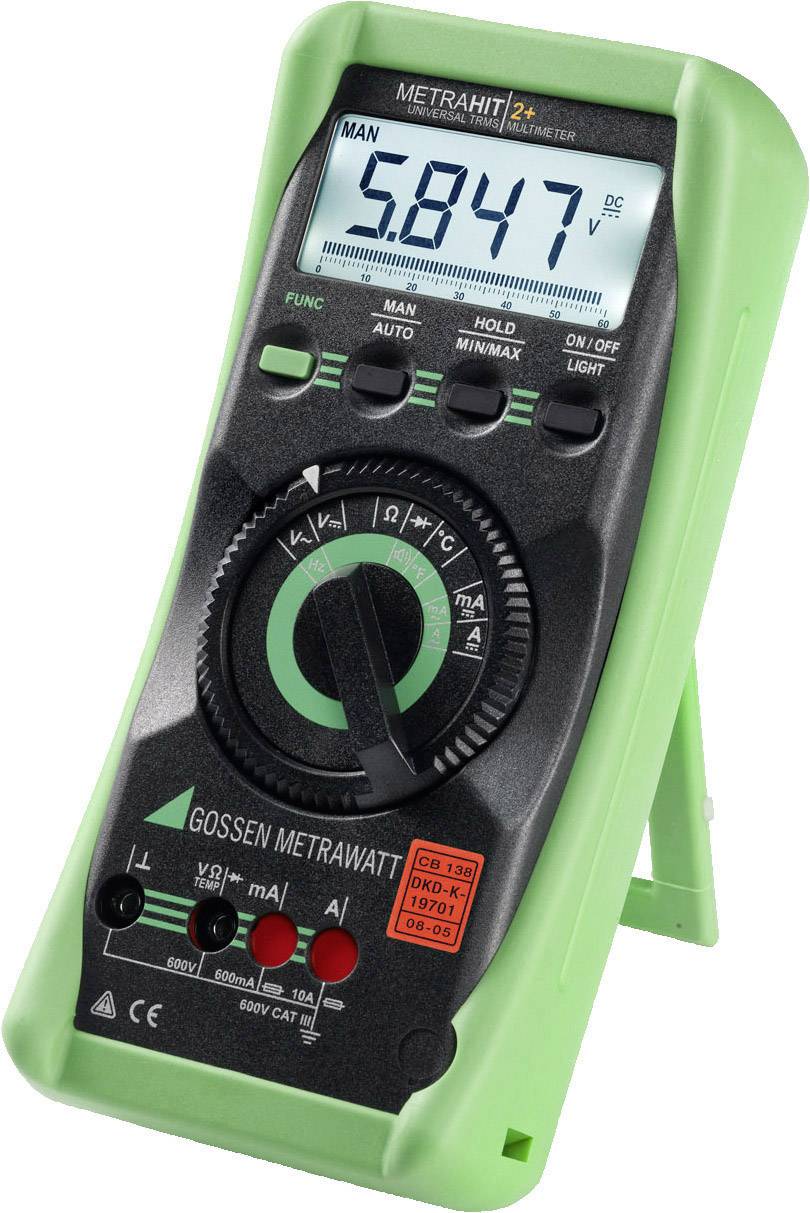 Multimetr cyfrowy Gossen Metrawatt METRAHIT 2+, CAT III 600 V, Kalibracja (DAkkS) - obrazek 1
