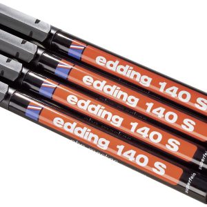 Edding 140 S 4-140-4 Długopis foliowy czarny, czerwony, niebieski, zielony Wodoodporny: Tak Edding 140 S 4-140-4 Długopis foliowy czarny, czerwony, niebieski, zielony Wodoodporny: Tak