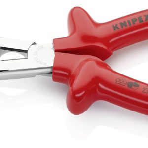 Knipex 26 17 200 VDE Szczypce płaskie, okrągłe proste stal elektrotechniczna wanadowa 200 mm Knipex 26 17 200 VDE Szczypce płaskie, okrągłe proste stal elektrotechniczna wanadowa 200 mm