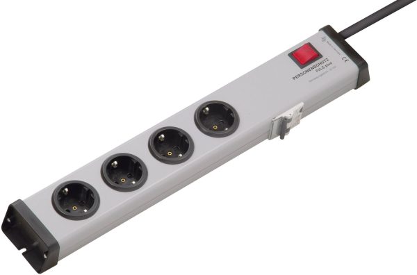 Listwa zasilająca z wyłącznikiem Ehmann Vario Linea 0250×00042301, złącze bezpieczne, Ilość gniazdek: 4