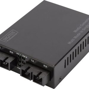 Konwerter mediów Digitus DN-82124 IEEE 802.3z 1000BASE-SX, SC Duplex 1000 MBit/s Konwerter mediów Digitus DN-82124 IEEE 802.3z 1000BASE-SX, SC Duplex 1000 MBit/s