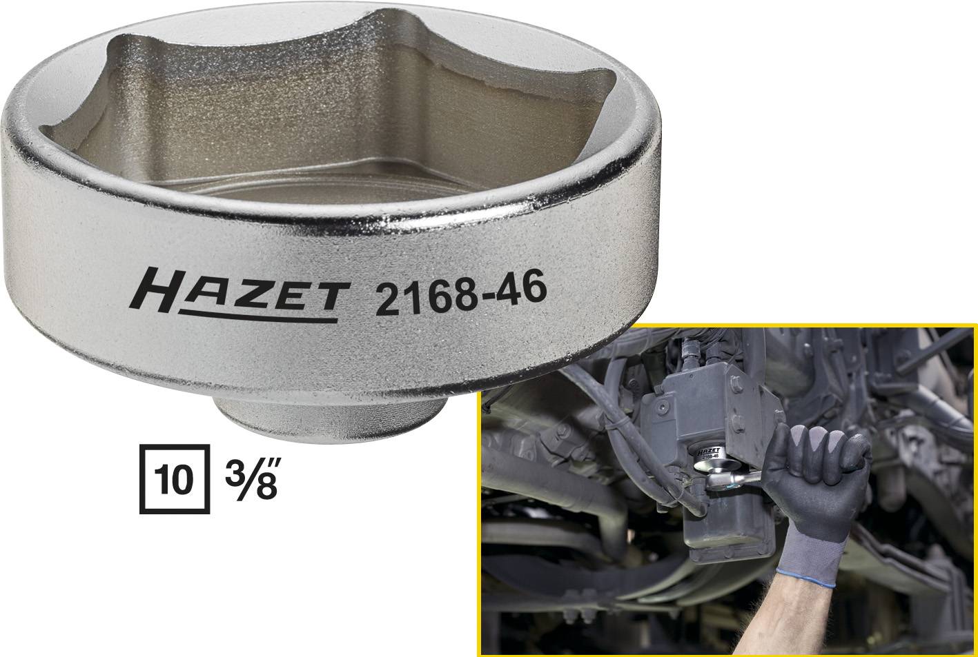 Klucz do filtrów Ad-Blue® Hazet 2168-46 1 szt. - obrazek 1