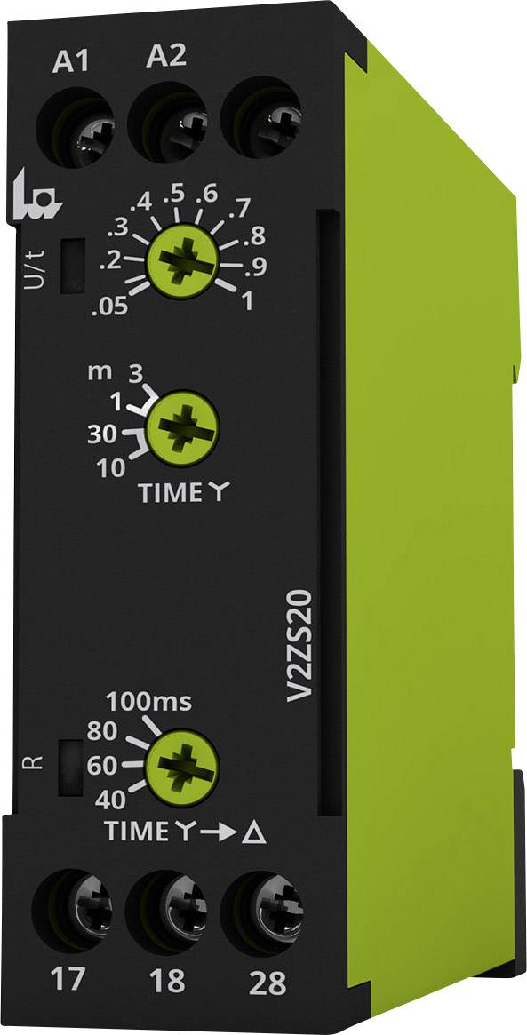 tele 125300 V2ZS20 12-240V AC/DC Przekaźnik czasowy wielofunkcyjny 1 szt. Zakres czasu: 0.04 – 180 s 2 NO
