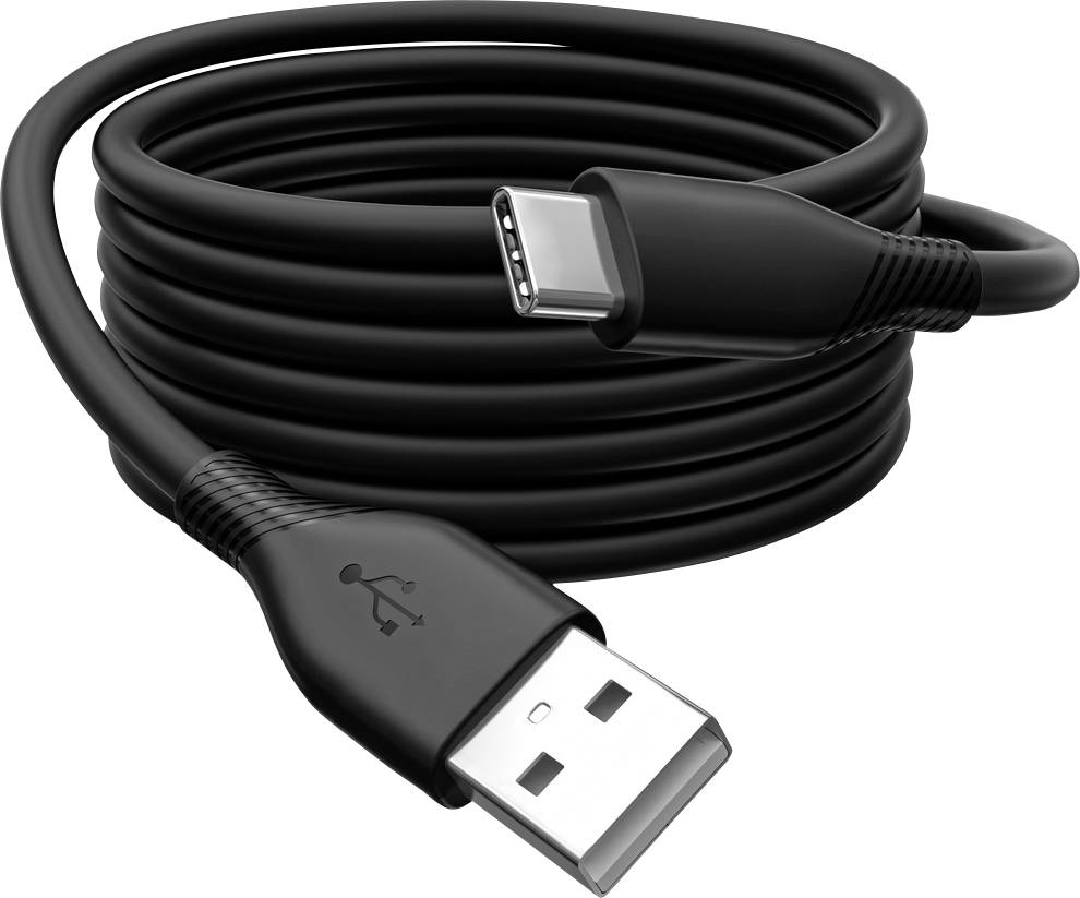 Digitus Kabel USB USB 2.0 Złącze męskie USB-A, Złącze męskie USB-C® 1.00 m czarny konstrukcja elastyczna, wysoka elastyc - obrazek 1