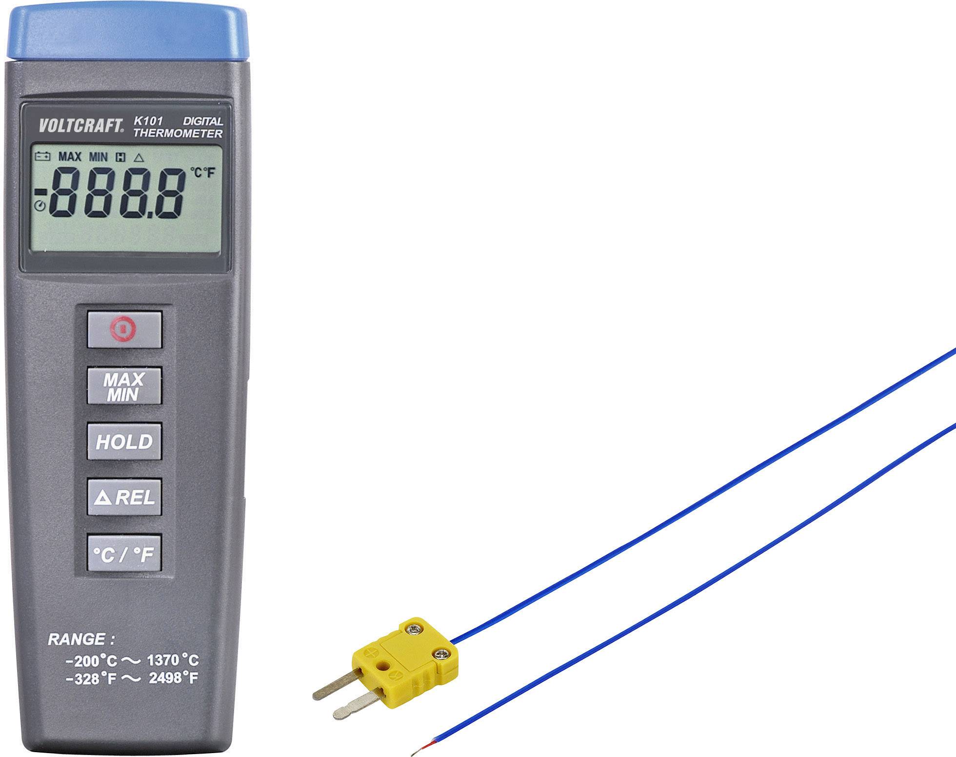 Termometr typu K VOLTCRAFT K101 + TP 202 VC-10503970, -200 - +1370 °C - obrazek 1