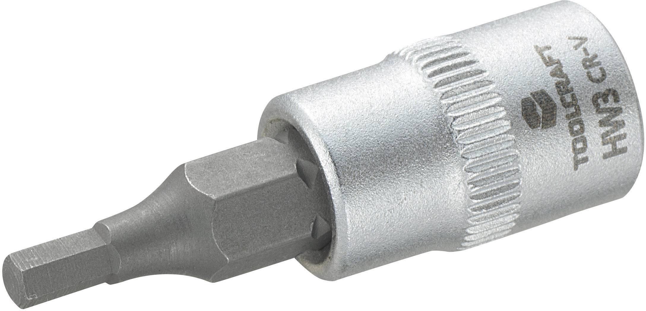 TOOLCRAFT 816068 wewnętrzny sześciokąt Nasadka trzpieniowa 3 mm 1/4" (6,3 mm) - obrazek 1