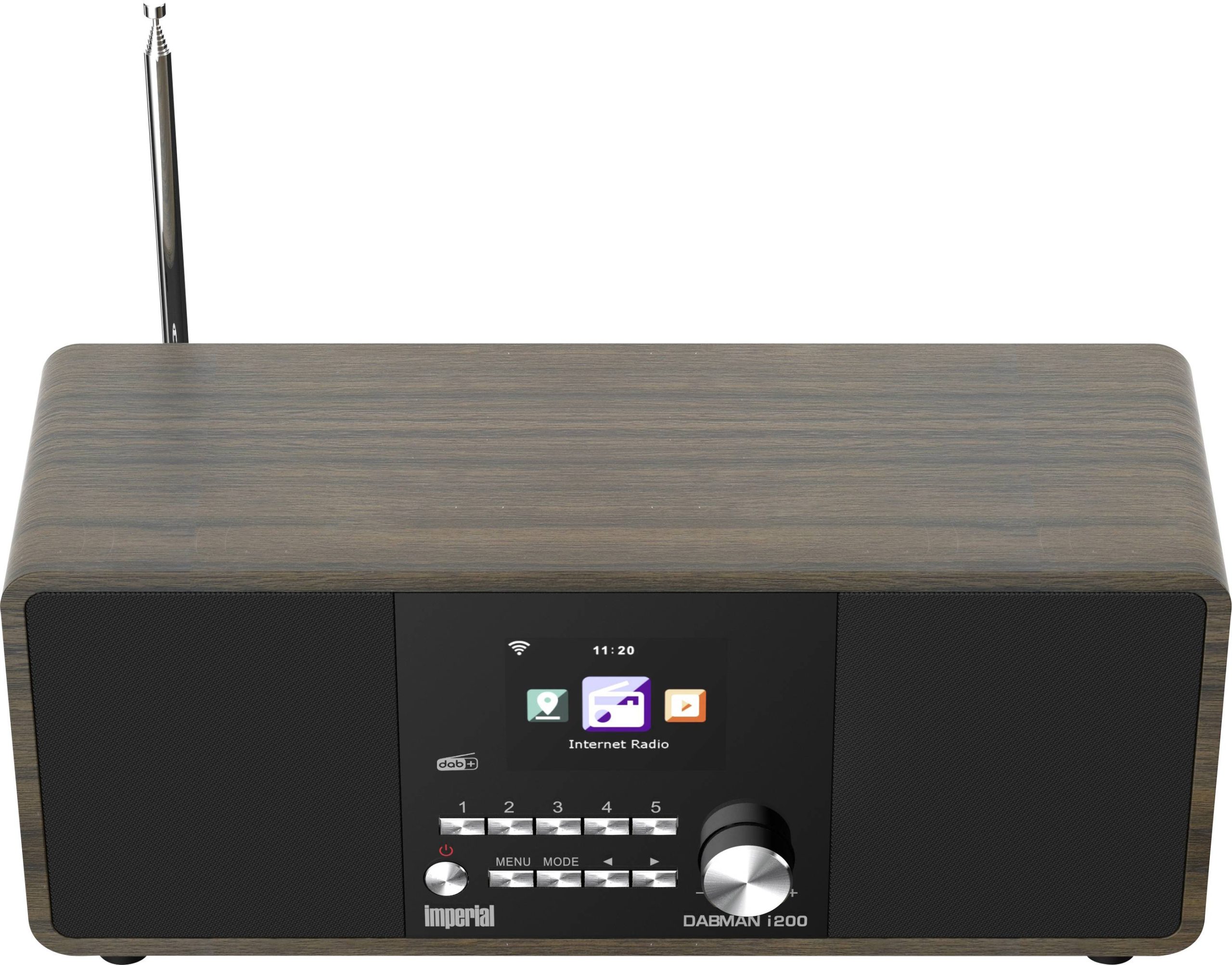 Radio internetowe Imperial DABMAN i200 V2, DAB+, fale metrowe (VHF), Internet, drewno - obrazek 1