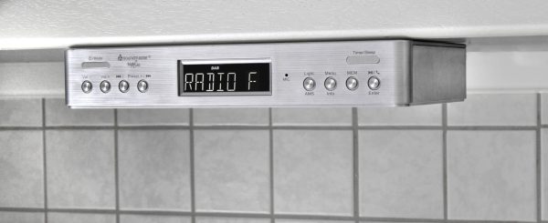 Radio kuchenne soundmaster UR2045SI DAB+, fale metrowe (VHF) funkcja głośnomówiąca srebrny