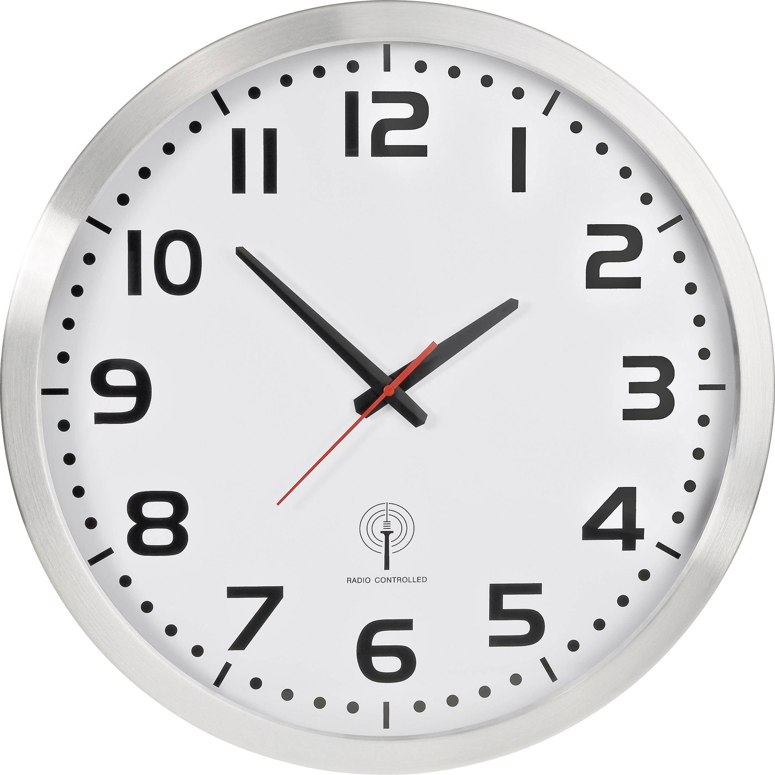 Zegar ścienny analogowy EUROTIME 56863 Sterowany radiowo, (Ø x W) 50 cm x 50 cm - obrazek 1