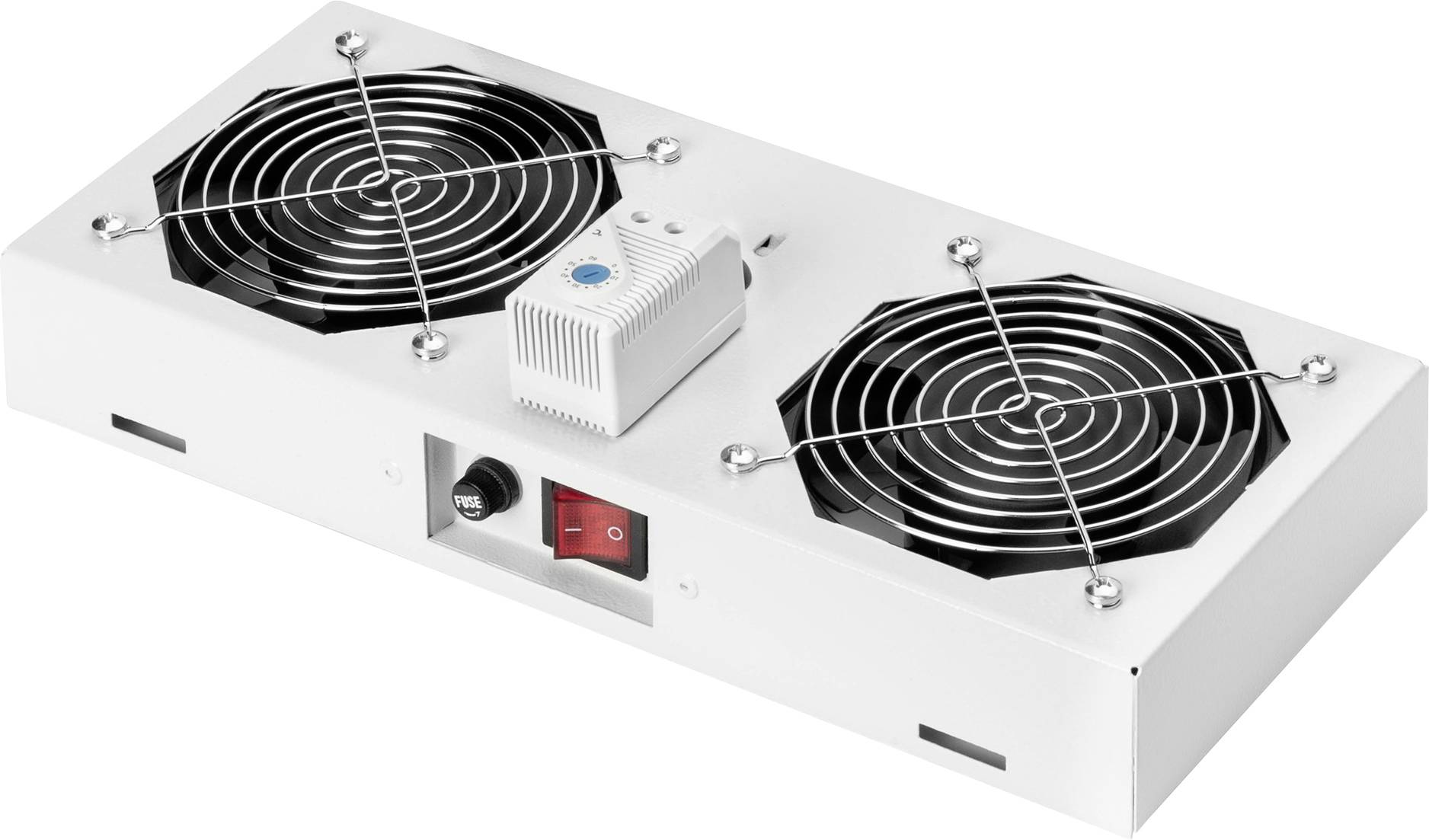 Digitus DN-19 FAN-2-WM-T 19 cal 2 x Wentylator do szafy serwerowej szary - obrazek 1