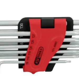 KS Tools 151.4880 TX Zestaw kluczy trzpieniowych T 8, T 10, T 15, T 20, T 25, T 27, T 30, T 40, T 45, T 50 10 szt. KS Tools 151.4880 TX Zestaw kluczy trzpieniowych T 8, T 10, T 15, T 20, T 25, T 27, T 30, T 40, T 45, T 50 10 szt.