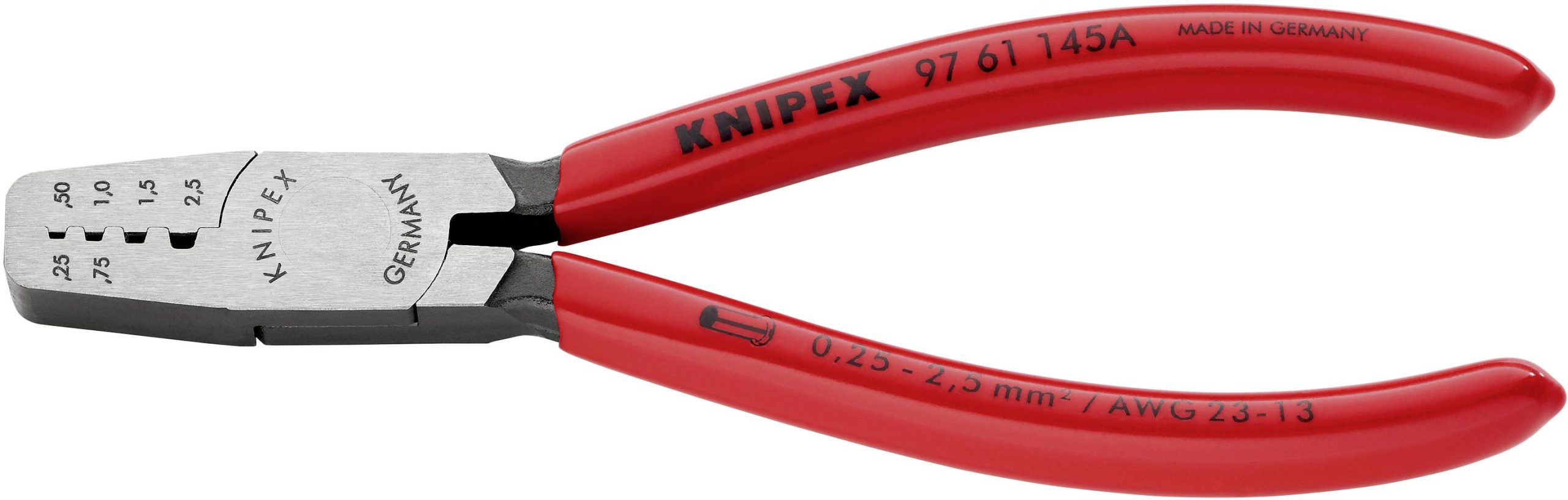Zaciskarka Knipex 97 61 145 A, 0.25 do 2.5 mm² - obrazek 1