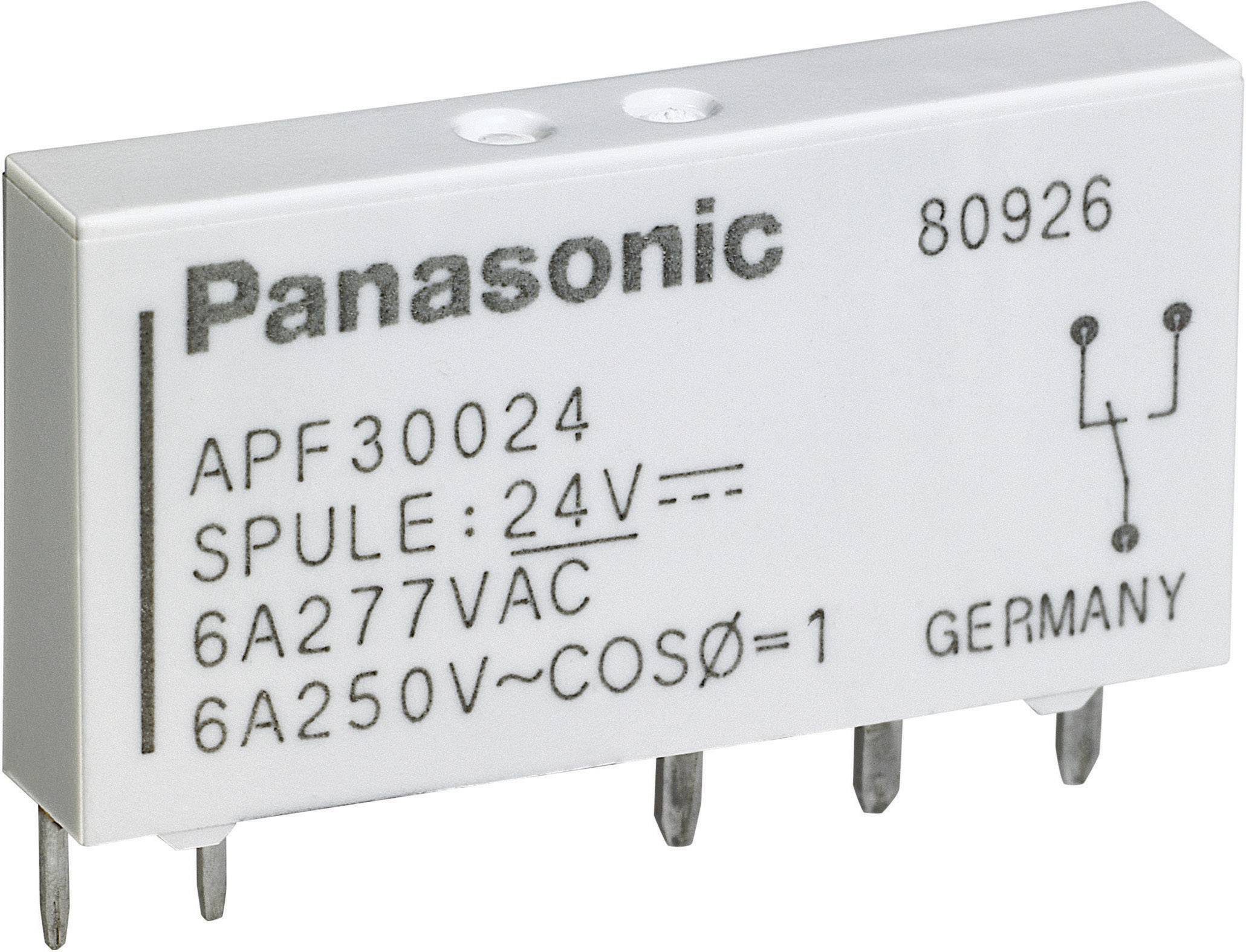 Przekaźnik mocy PCB PF 6 A, Panasonic APF30224 24 V/DC 1 zestyk przełączny Max. 6 A - obrazek 1