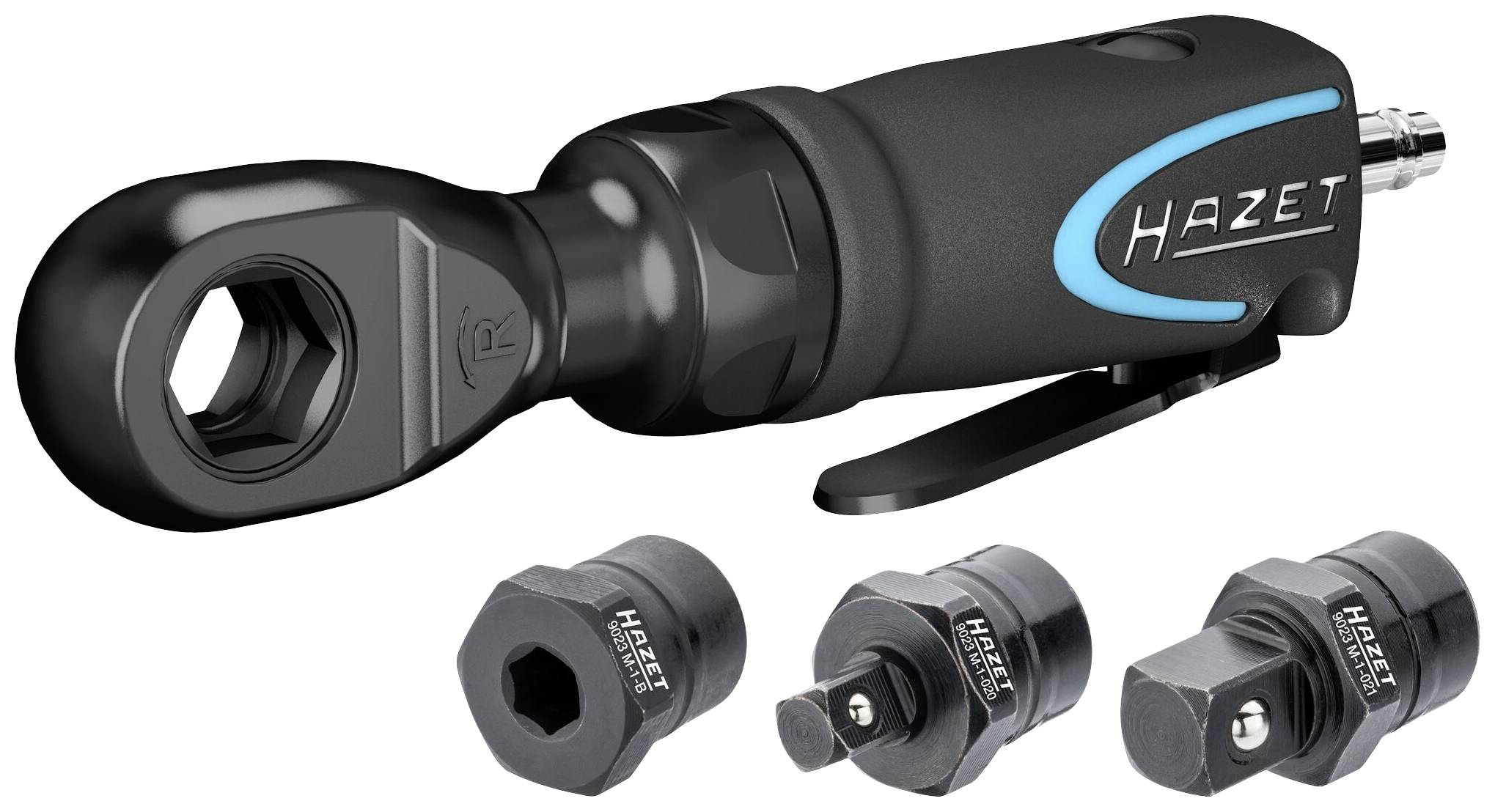 Wkrętak z grzechotką pneumatyczny Hazet 9023M-1 9023M-1 6.3 bar 1/4" (6.3 mm) zewnętrzny czworokąt - obrazek 1