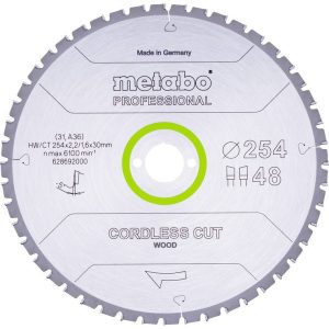 Tarcza tnąca Metabo 254 x 30 mm 1 szt. Tarcza tnąca Metabo 254 x 30 mm 1 szt.