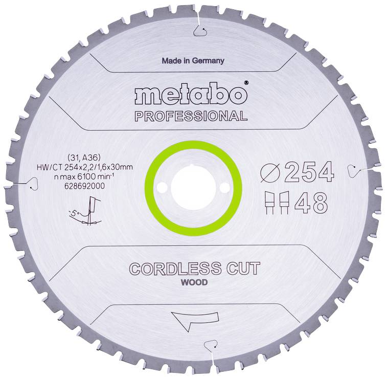 Tarcza tnąca Metabo 254 x 30 mm 1 szt. - obrazek 1