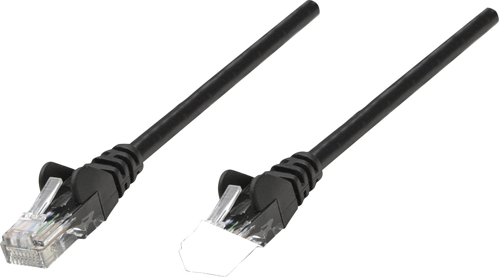 kabel LAN Intellinet 735391, 1 szt., RJ45, CAT 6, S/FTP, 2.00 m, czarny - obrazek 1