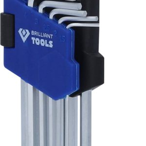 Brilliant Tools BT045009 Zestaw kluczy trzpieniowych 1.5 mm, 2 mm, 2.5 mm, 3 mm, 4 mm, 5 mm, 6 mm, 8 mm, 10 mm 9 szt. Brilliant Tools BT045009 Zestaw kluczy trzpieniowych 1.5 mm, 2 mm, 2.5 mm, 3 mm, 4 mm, 5 mm, 6 mm, 8 mm, 10 mm 9 szt.