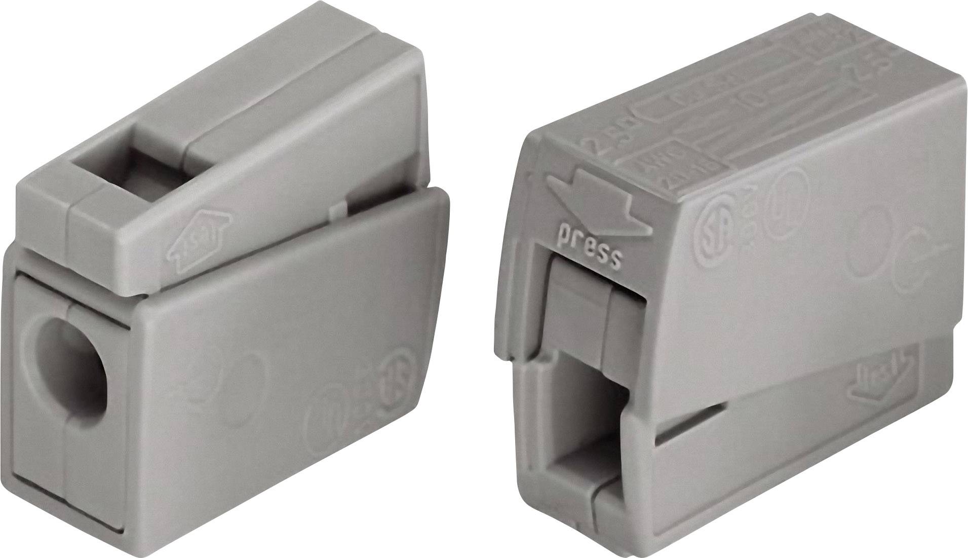 WAGO 224-101 Złącze oświetleniowe EUCHTENKLEMME, PIN: 2, 400 V, 24 A, 1 szt. - obrazek 1