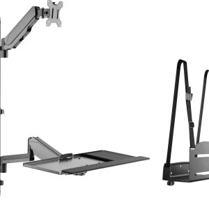 Digitus Uchwyt ścienny do monitora DA-90372 1 Wyświetlacz 43,2 cm (17″) – 81,3 cm (32″) czarny z regulowaną wysokością, Digitus Uchwyt ścienny do monitora DA-90372 1 Wyświetlacz 43,2 cm (17″) – 81,3 cm (32″) czarny z regulowaną wysokością,