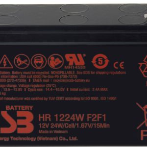 Akumulator ołowiowy CSB Battery HR 1224W high-rate HR1224WF2F1, AGM, 12 V, 5.8 Ah Akumulator ołowiowy CSB Battery HR 1224W high-rate HR1224WF2F1, AGM, 12 V, 5.8 Ah