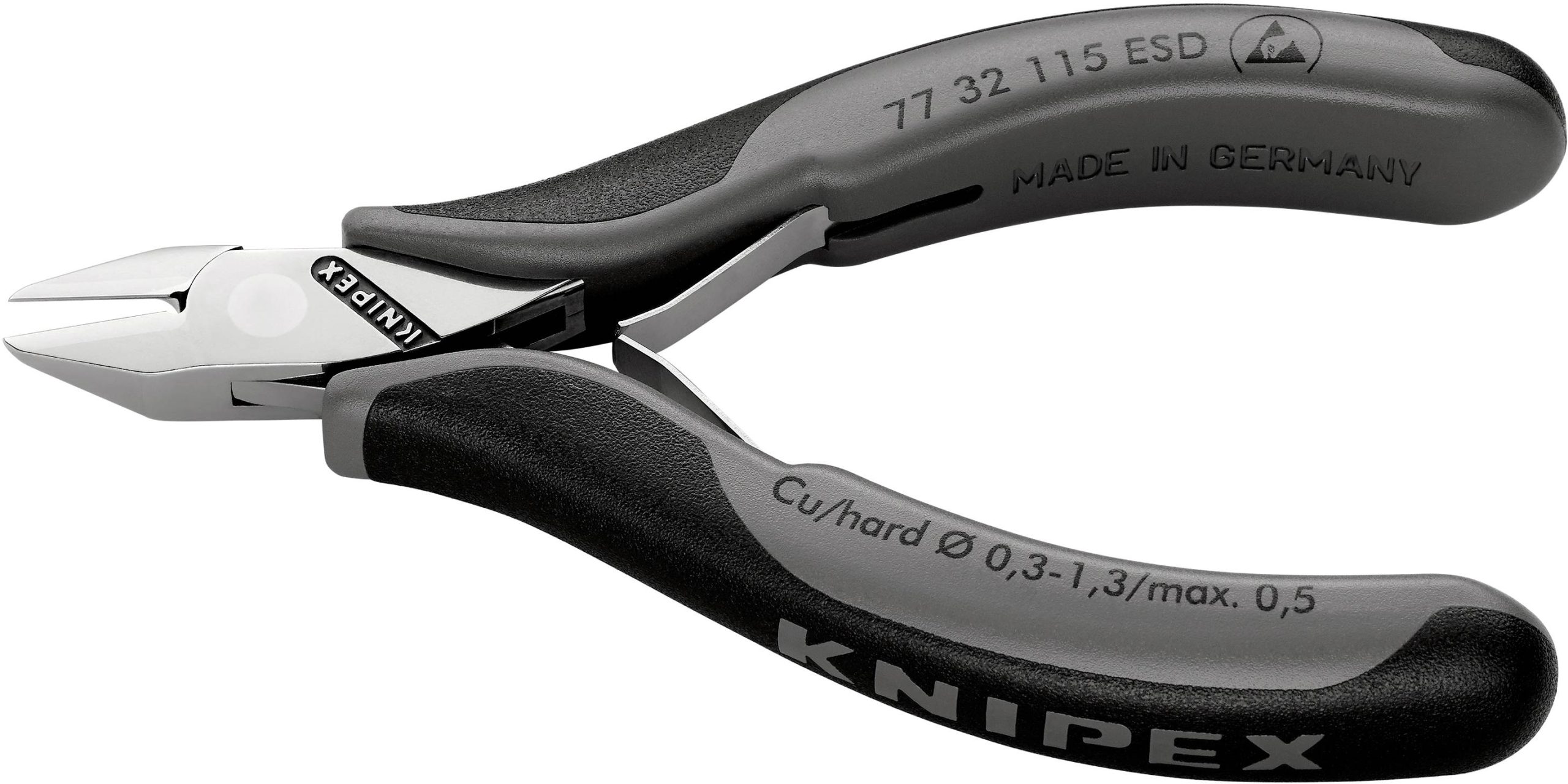 Szczypce boczne Knipex 77 32 115 ESD, 115 mm, 62 HRC, ESD - obrazek 1
